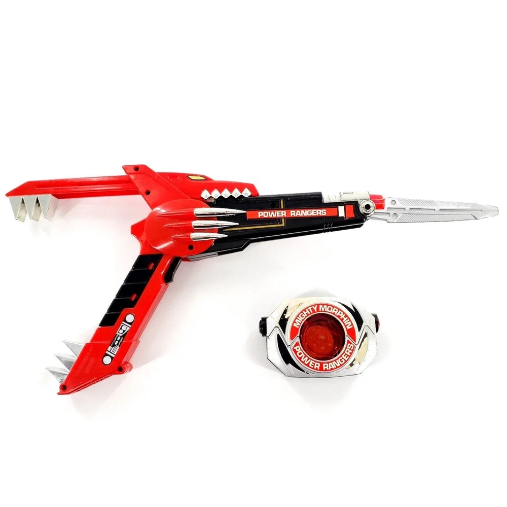 Vtg Mighty Morphin Power Rangers Electronic Power Gun/Sword & Morpher Works